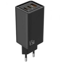 Carregador de parede Leotec LECSPH65W3K/ 2x USB Tipo-C/ 1x USB/ 65W