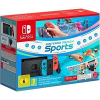 Nintendo Switch + jogo Nintendo Sports/ incluí Base/ 2 Mandos Joy-Con/ incluí fita Sports/ 3 Meses Suscripción