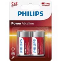 Pack de 2 Pilhas C Philips LR14P2B/10/ 1.5V/ Alcalinas