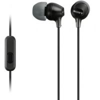 Auriculares Intrauditivos Sony MDR-EX15AP/ com Micrófono/ Jack 3.5/ Negros