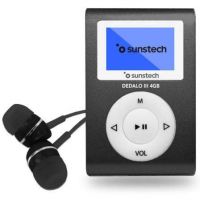 Reproductor MP3 Sunstech Dedalo III/ 4GB/ Radio FM/ Preto