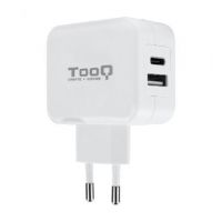 Carregador de parede TooQ TQWC-2SC02WT/ 1xUSB Tipo-C/ 1x USB/ 27W