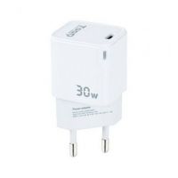 Carregador de parede TooQ TQWC-GANPD30WT/ 1xUSB Tipo-C/ 30W