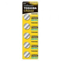 Pack de 5 Pilhas de Botón Toshiba CR2032/ 3V