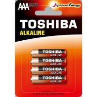Pack de 4 Pilhas AAA Toshiba Alkaline LR03/ 1.5V/ Alcalinas