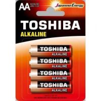 Pack de 4 Pilhas AA Toshiba Alkaline LR6/ 1.5V/ Alcalinas