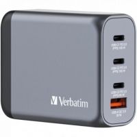 Carregador de parede Universal Verbatim GNC-100/ 3xUSB Tipo-C/ 1xUSB/ 100W