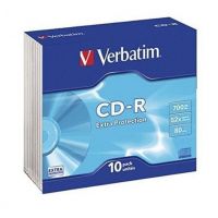 CD-R Verbatim Datalife 52X/ Caixa delgado-10uds