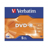 Verbatim DVD-R Matt Silver 4,7 GB 5 unidades