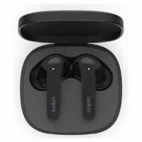 Belkin SoundForm Flow - Auscultadores sem fios com microfonoe - intra-auricular - bluetooth - cancelamento de ruído activo - preto - para Apple iPhone 12, 13, Samsung Galaxy Note20, S20, S21, S21 5G, S21+ 5G, Z Flip3 5G