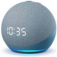 Amazon Echo Dot (5) Azul/Cinzento com relogio