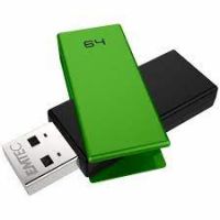  Emtec C350 Brick 2.0 unidade de memória USB 64 GB USB Type-A Preto, Verde
