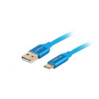 Lanberg CA-USBO-22CU-0010-BL cabo USB 1 m USB 2.0 USB C USB A Azul