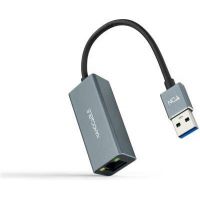 CONVERSOR USB 3.0 A ETHERNET GIGABIT 10/100/1000MBPS 0.15M NANOCABLE ALUMINIO cinzento