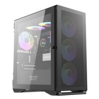 CAIXA M-ATX DARKFLASH DLM200 MESH VIDRO TEMPERADO PAINEL LATERAL COM ABERTURA MAGNÉTICA BLACK