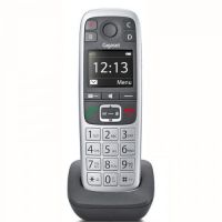 Gigaset E560HX Telefone analógico/DECT Identificação de chamadas Cinzento, Prateado