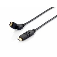 Cabo HDMI com Ethernet, black 2,0m, swivel - preto