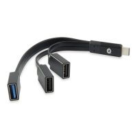 CONCEPTRONIC HUB 3 PORT USB-C PARA 1xUSB3.0+ 2x USB 2.0 BLACK