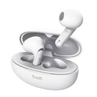 Trust Yavi Auscultadores True Wireless Stereo (TWS) Intra-auditivo Chamadas/Música USB Type-C Bluetooth Branco