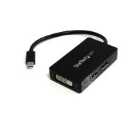 StarTech.com MDP2DPDVHD adaptador de cabo de vídeo 0,15 m Mini DisplayPort DisplayPort + DVI-D + HDMI Preto