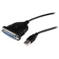 StarTech.com ICUSB1284D25 cabo paralelo 1,9 m Preto