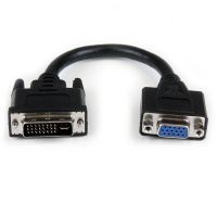 StarTech.com DVIVGAMF8IN adaptador de cabo de vídeo 0,203 m DVI-I VGA Preto