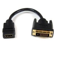 StarTech.com Adaptador de Cabo de Vídeo HDMI para DVI-D 20 cm - Fêmea HDMI para Macho DVI