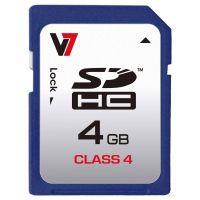 V7 VASDH4GCL4R-2E cartão de memória 4 GB SDHC Classe 4