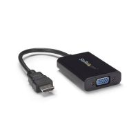 StarTech.com Conversor adaptador de vídeo HDMI para VGA com áudio para computador de secretário / portátil/ Ultrabook - 1920x1080