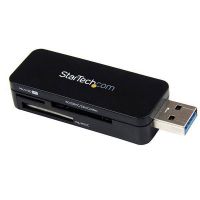 StarTech.com Leitor de cartão de memória multimédia flash externo USB 3.0 – SDHC MicroSD