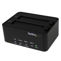 StarTech.com Estação duplicadora e apagadora de disco rígido SATA USB 3.0 - Clonagem e apagadora de HDD e SDD de 2,5/3,5 pol.