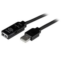 StarTech.com 25m USB 2.0 cabo USB USB A Preto