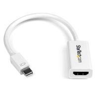 StarTech.com MDP2HD4KSW adaptador de cabo de vídeo 0,15 m Mini DisplayPort HDMI Branco