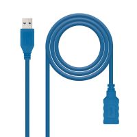 Nanocable 10.01.0902-BL cabo USB 2 m USB 3.2 Gen 1 (3.1 Gen 1) USB A Azul