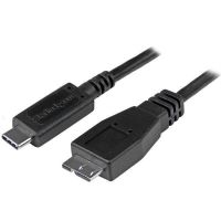 StarTech.com USB31CUB1M cabo USB 1 m USB 3.2 Gen 2 (3.1 Gen 2) USB C Micro-USB B Preto