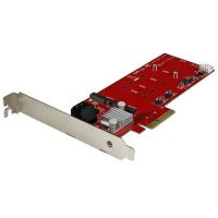 StarTech.com 2x Placa controladora RAID SSD M.2 NGFF mais 2x Portas SATA III - PCIe