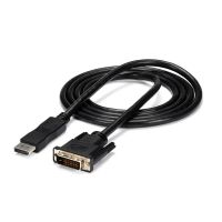 StarTech.com DP2DVIMM6 adaptador de cabo de vídeo 1,8 m DisplayPort DVI-D Preto