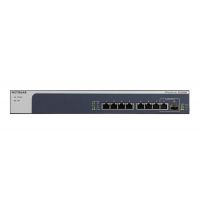 NETGEAR XS508M Não-gerido 10G Ethernet (100/1000/10000) Cinzento, Prateado