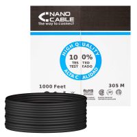 Nanocable 10.20.0304-EXT-BK cabo de rede Preto 305 m Cat5e U/UTP (UTP)