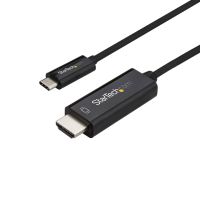 StarTech.com CDP2HD1MBNL adaptador de cabo de vídeo 1 m USB Type-C HDMI Preto