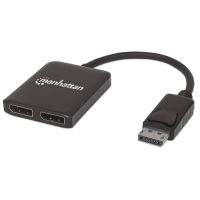 Manhattan 207768 multiplicador de vídeo DisplayPort 2x DisplayPort