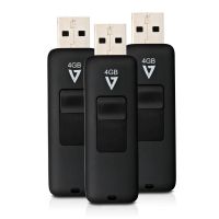 V7 VF24GAR-3PK-3E unidade de memória USB 4 GB USB Type-A 2.0 Preto
