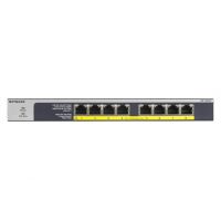 NETGEAR GS108LP Não-gerido Gigabit Ethernet (10/100/1000) Power over Ethernet (PoE) 1U Preto, Cinzento