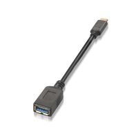 AISENS A107-0062 cabo USB 0,15 m USB 3.2 Gen 1 (3.1 Gen 1) USB C USB A Preto