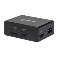 Manhattan 130554 hub de interface USB 3.2 Gen 1 (3.1 Gen 1) Type-C 5000 Mbit/s Preto