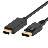Ewent EC1432 adaptador de cabo de vídeo 3 m DisplayPort HDMI Type A (Standard) Preto
