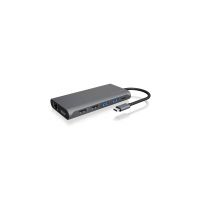 ICY BOX IB-DK4050-CPD Com fios USB 3.2 Gen 1 (3.1 Gen 1) Type-C Antracite