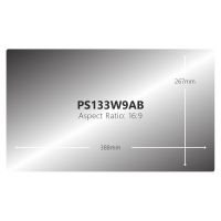 V7 PS133W9AB filtro para monitor Filtro de privacidade sem guia 33,8 cm (13.3")