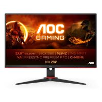 AOC 24G2SAE/BK monitor de ecrã 60,5 cm (23.8") 1920 x 1080 pixels Full HD Preto, Vermelho