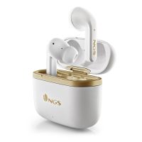 NGS ARTICA TROPHY Auscultadores Sem fios Intra-auditivo Chamadas/Música USB Type-C Bluetooth Dourado, Branco